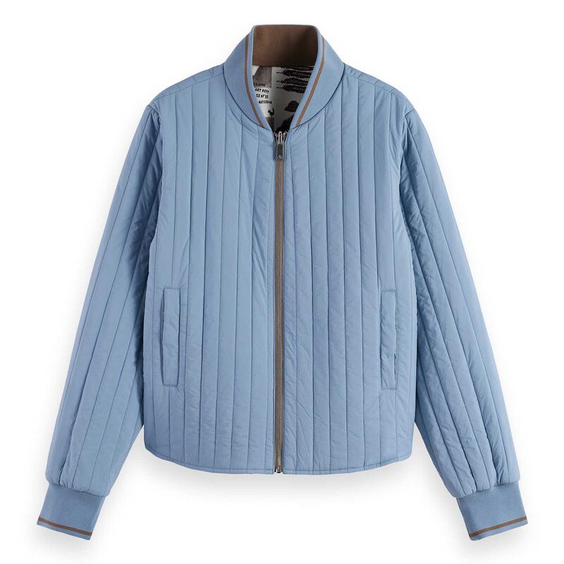 Scotch & Soda Reversible Printed and Quilted Bomber image number 2